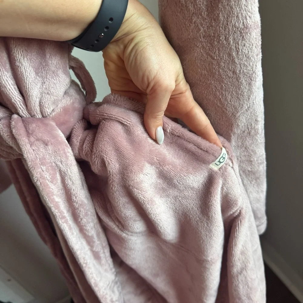 NWT UGG Women's Marlow Soft Double-face Fleece Robe Color Dusk Sz XL - Picture 10 of 10